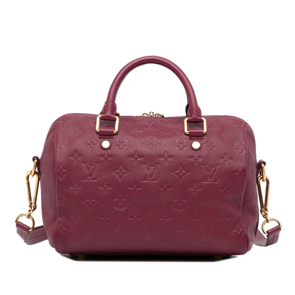 Louis Vuitton Speedy 25 BandouliÃƒÆ’Ã‚Â¨re Red Monogram Empreinte
