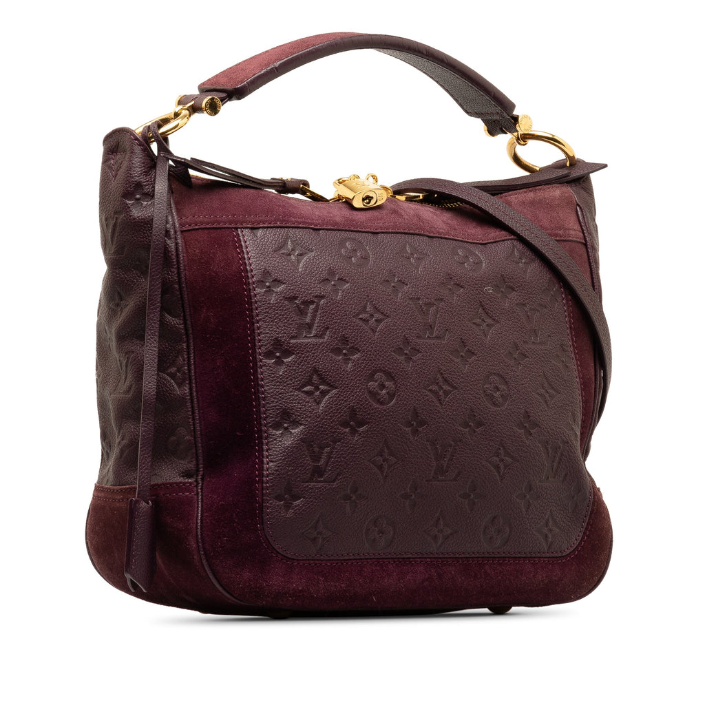 Purple Louis Vuitton Monogram Empreinte Audacieuse PM Satchel