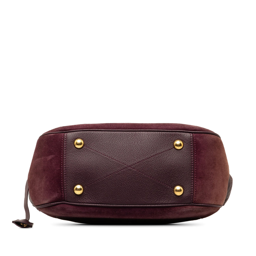 Purple Louis Vuitton Monogram Empreinte Audacieuse PM Satchel