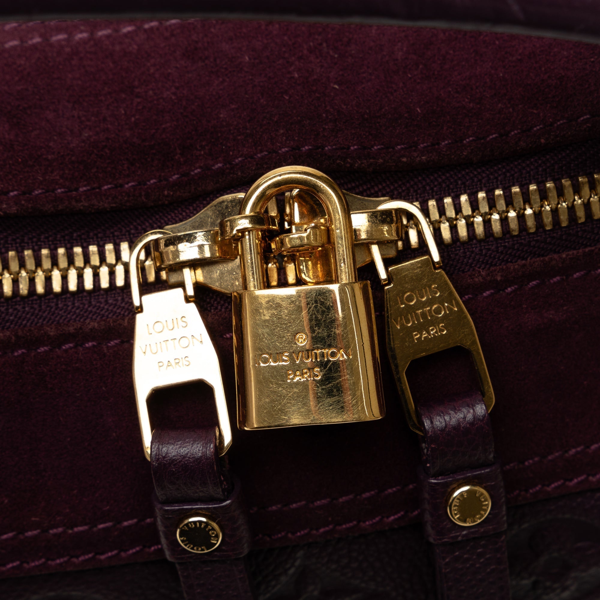 Purple Louis Vuitton Monogram Empreinte Audacieuse PM Satchel