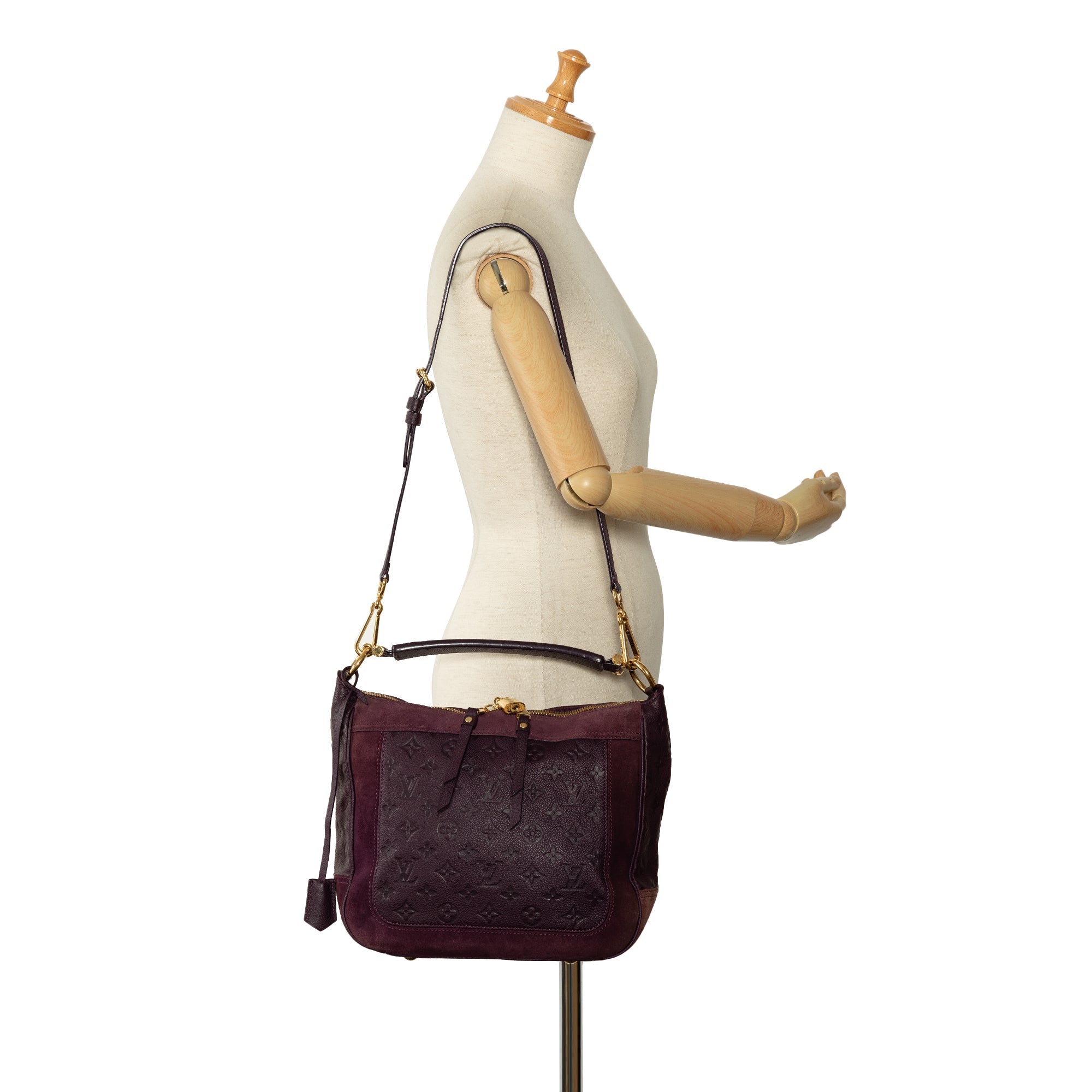 Purple Louis Vuitton Monogram Empreinte Audacieuse PM Satchel