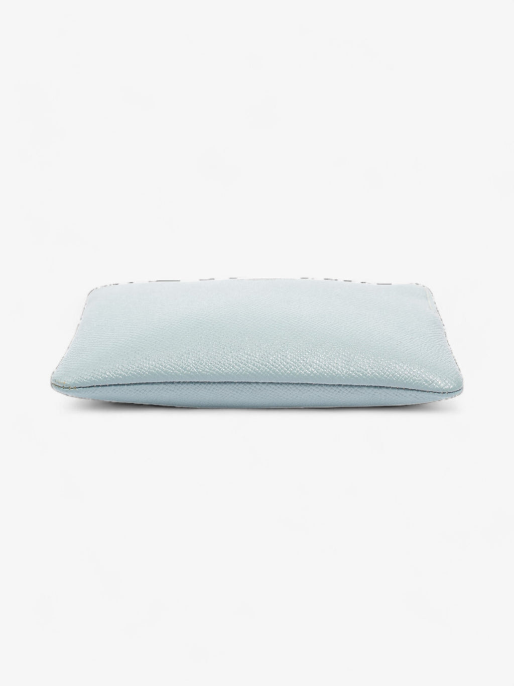 Coach Wristlet Duck Egg Blue Grained Leather