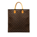Brown Louis Vuitton Monogram Sac Plat Tote Bag