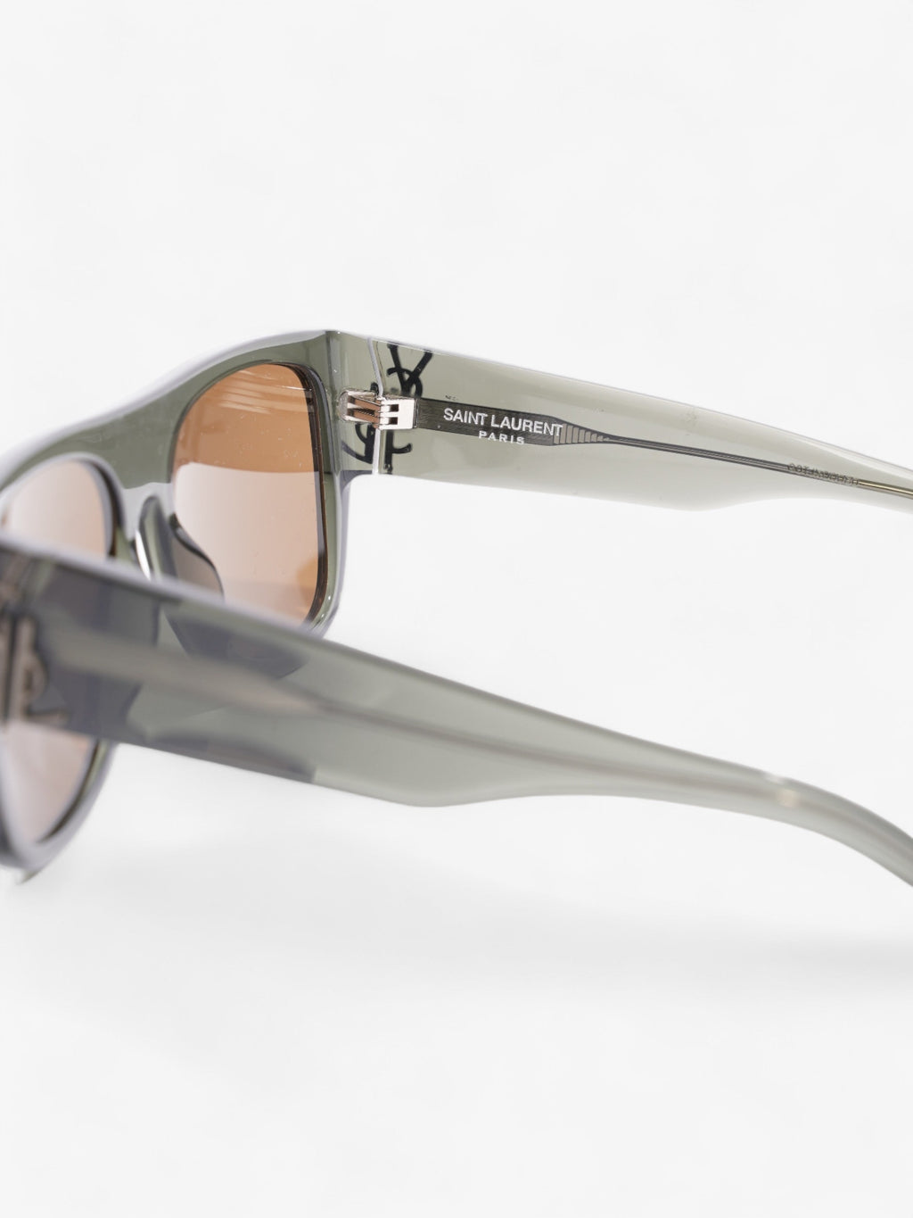 Saint Laurent SL M16 Sunglasses Olive Green Acetate 135mm