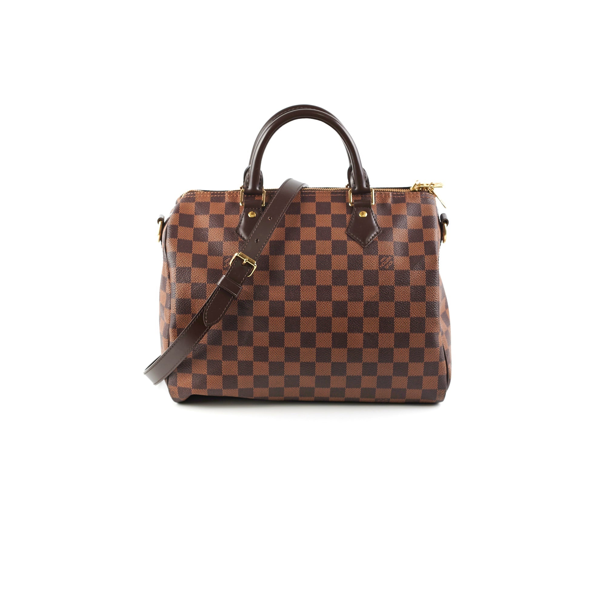 Louis Vuitton Speedy 30 Bandouliere Damier Ebene