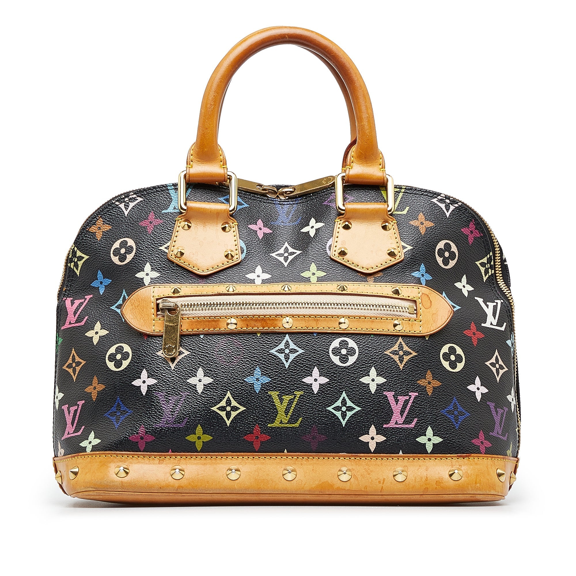Black Louis Vuitton Monogram Multicolore Alma PM Handbag