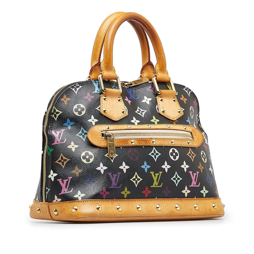 Black Louis Vuitton Monogram Multicolore Alma PM Handbag