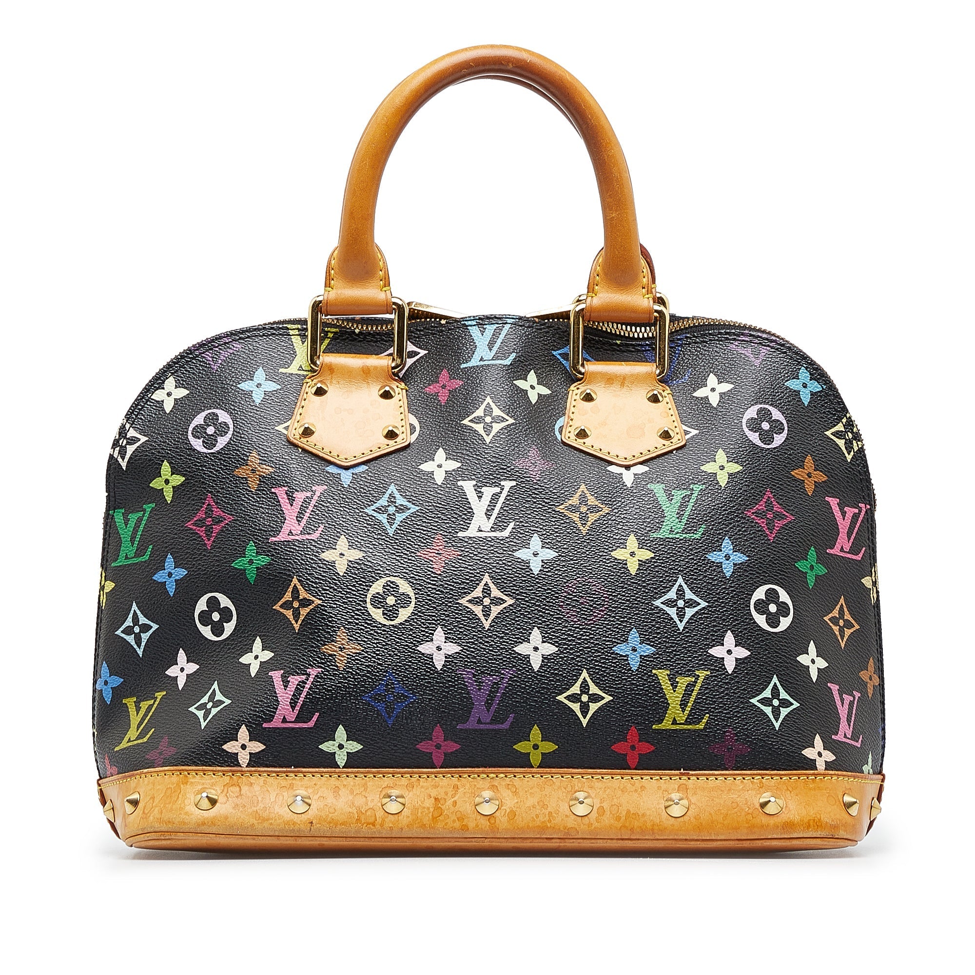 Black Louis Vuitton Monogram Multicolore Alma PM Handbag