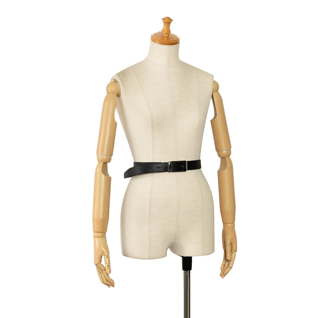 Black Louis Vuitton Seattle Reversible Leather Belt