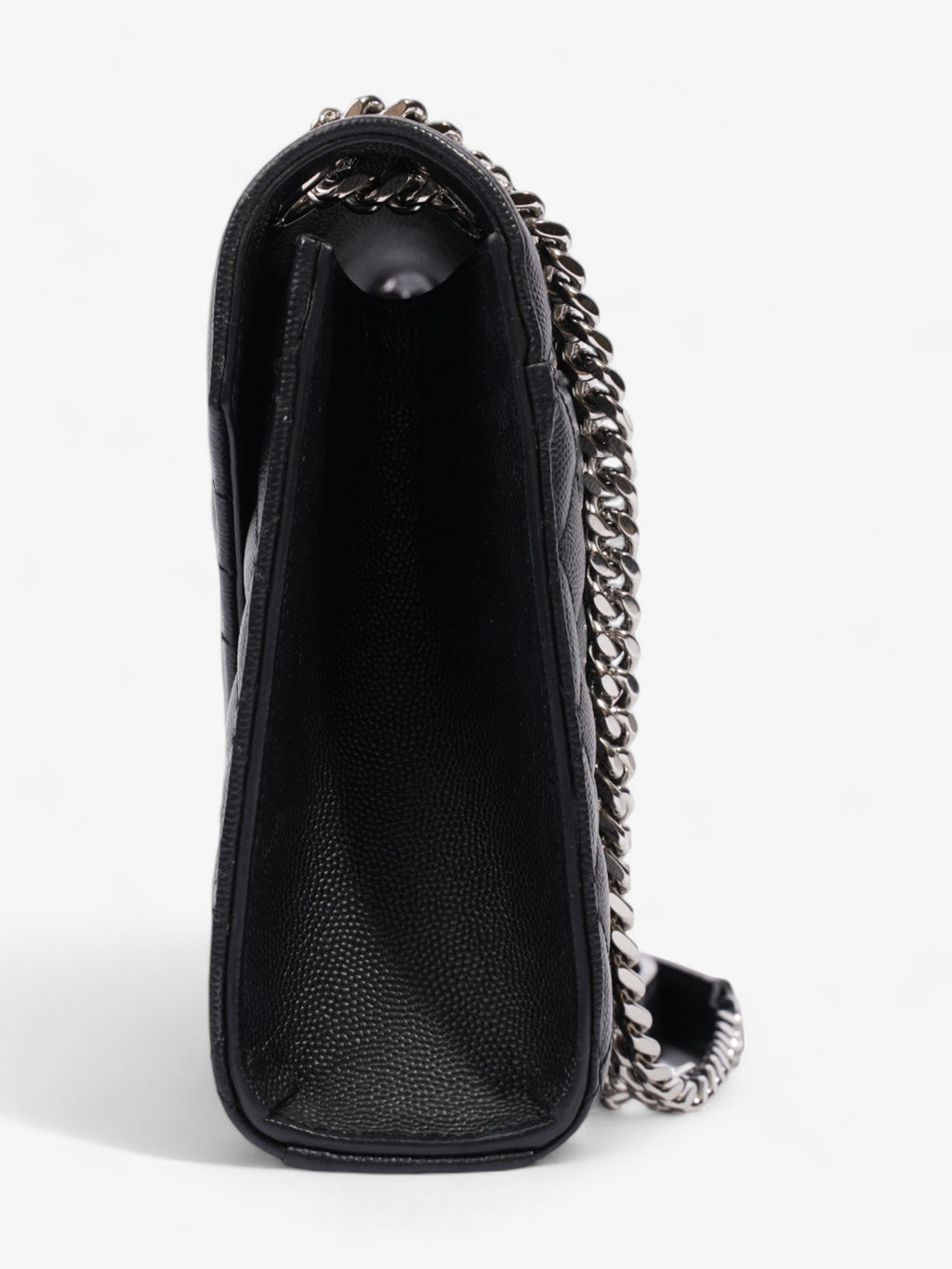 Saint Laurent Envelope Black Calfskin Leather Medium