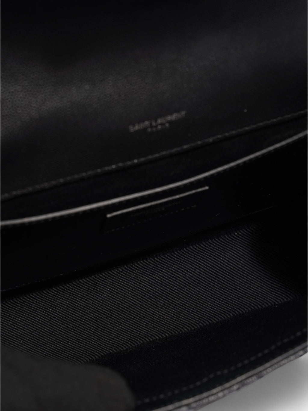 Saint Laurent Envelope Black Calfskin Leather Medium