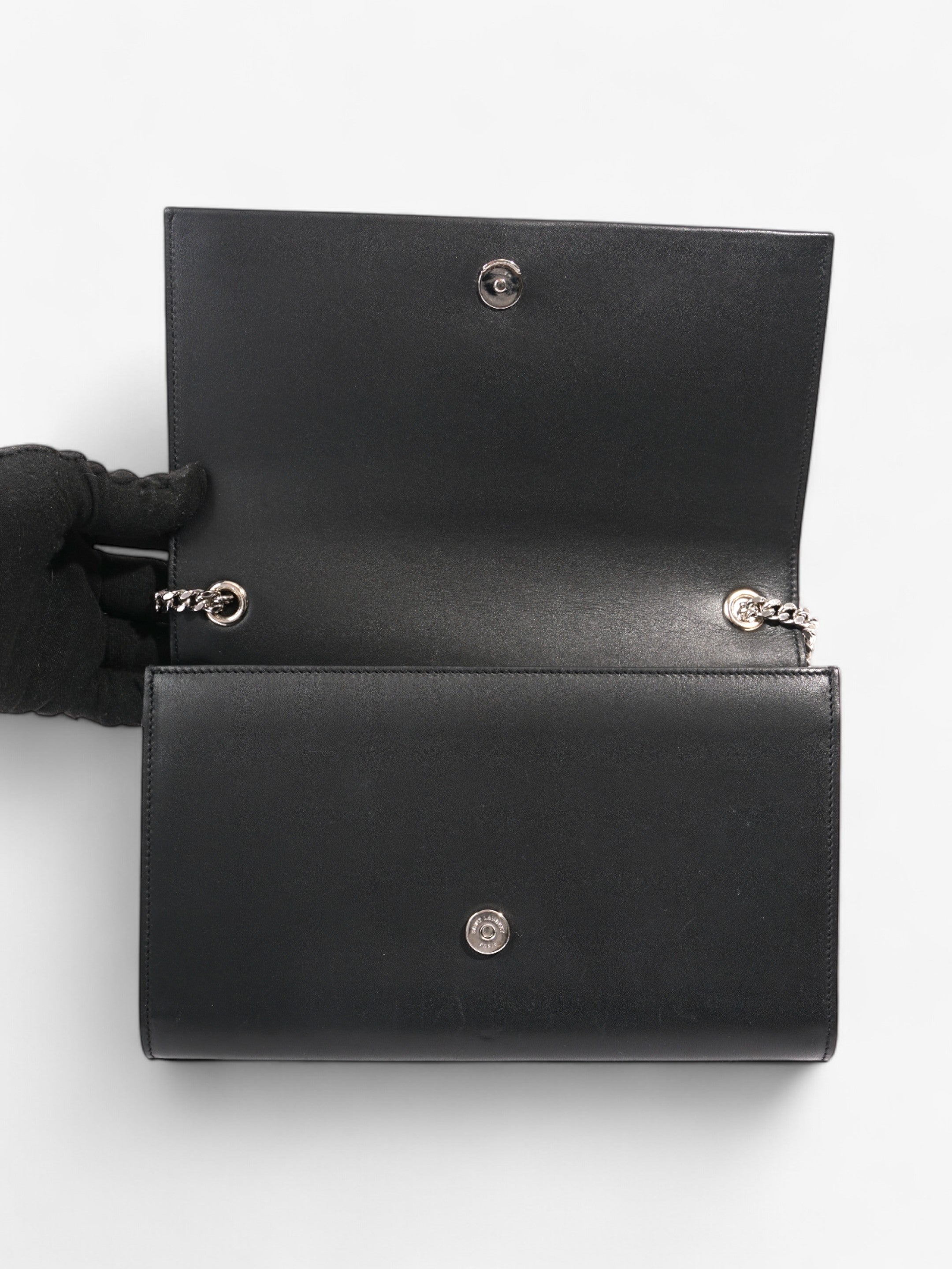 Saint Laurent Kate Tassel Black Calfskin Leather Medium