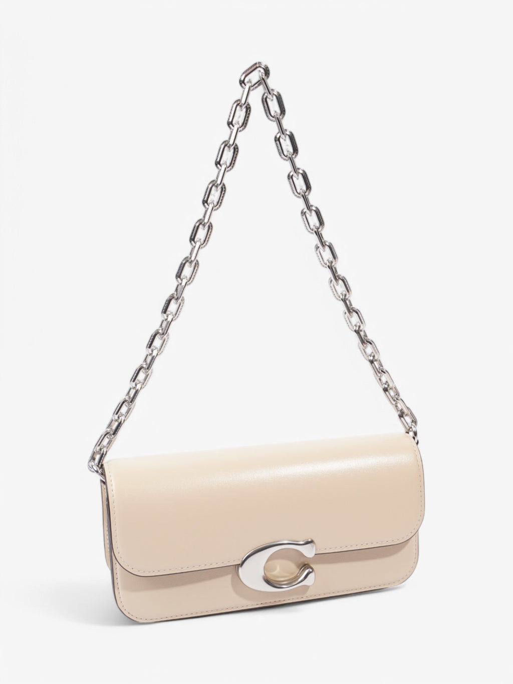 Coach Lux Idol Ivory Grained Leather 23