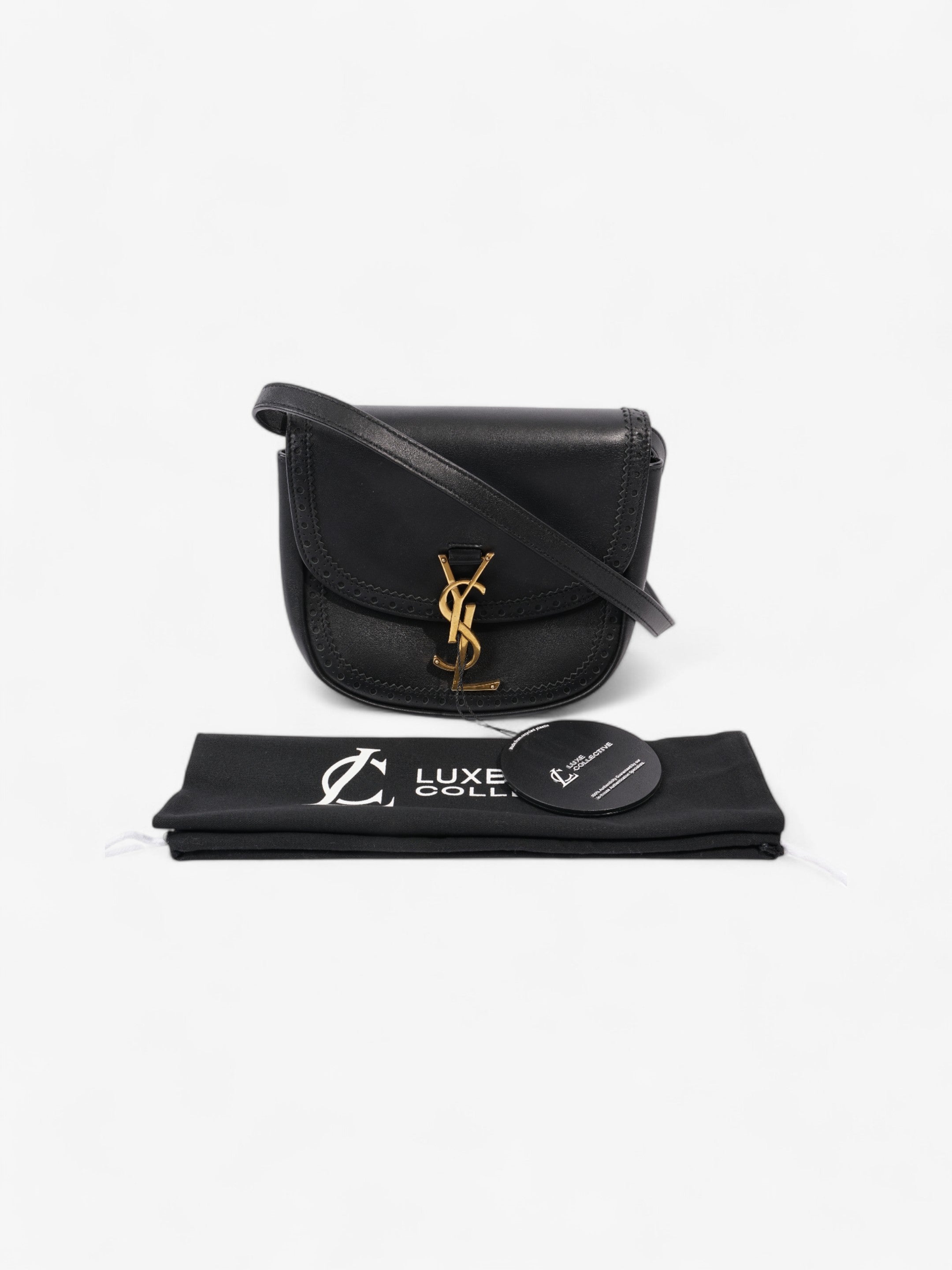Saint Laurent Kaia Black Calfskin Leather Medium
