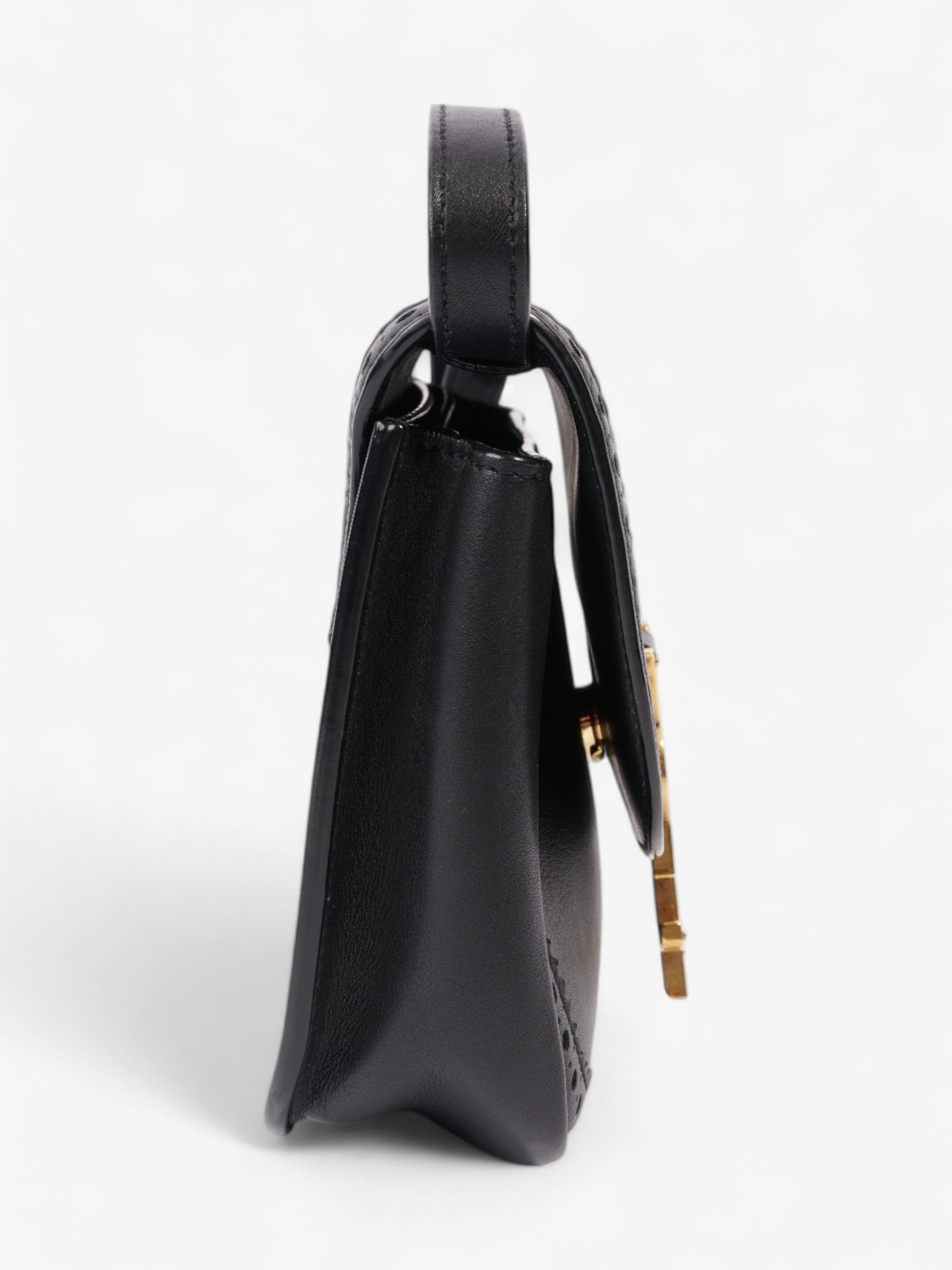 Saint Laurent Kaia Black Calfskin Leather Medium