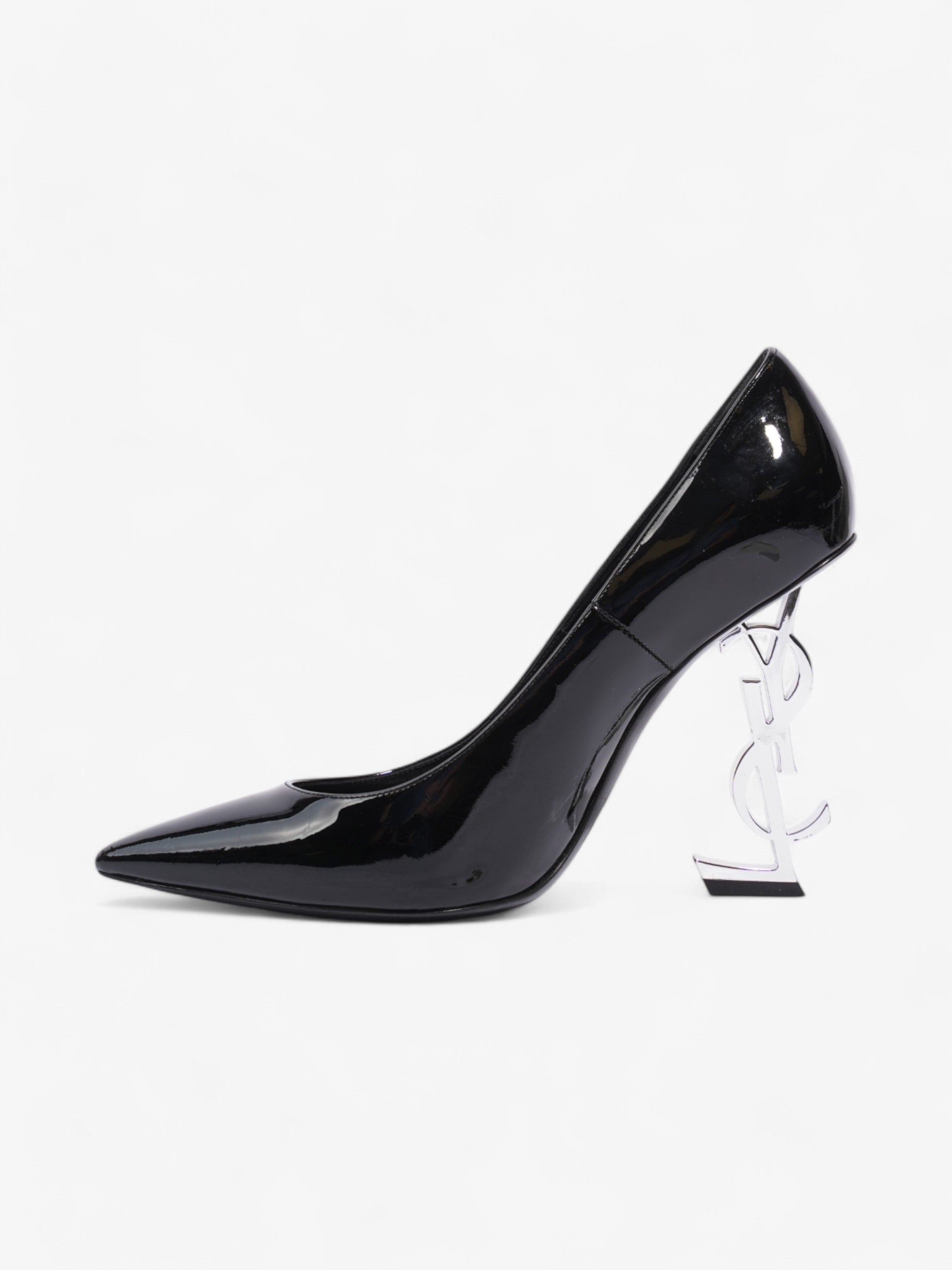 Saint Laurent Opyum Heels 110 Black Patent Leather EU 38.5 UK 5.5