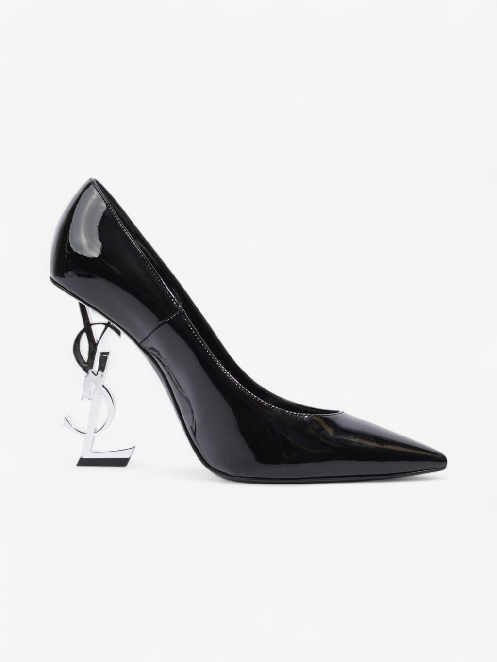 Saint Laurent Opyum Heels 110 Black Patent Leather EU 38.5 UK 5.5