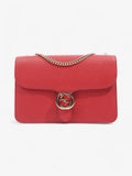 Gucci Dollar Interlocking G Red Calfskin Leather Medium