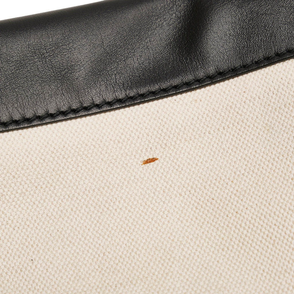 White Balenciaga Navy Tote