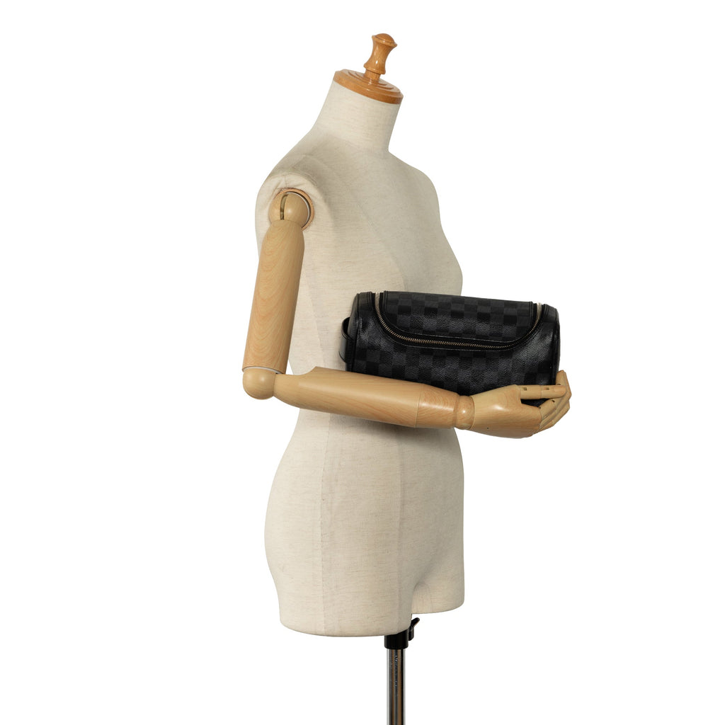 Black Louis Vuitton Damier Graphite Toiletry Pouch