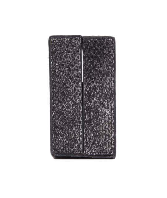 Nancy Gonzales Silver Snakeskin Box Clutch Sale
