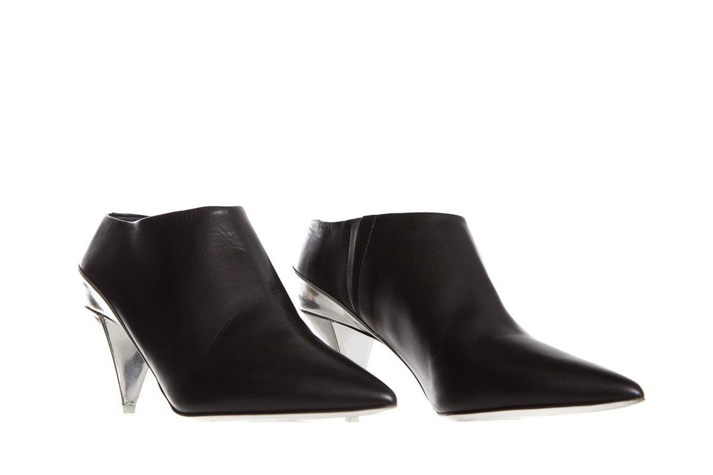 Narciso Rodriguez Black Leather Booties SZ 38.5
