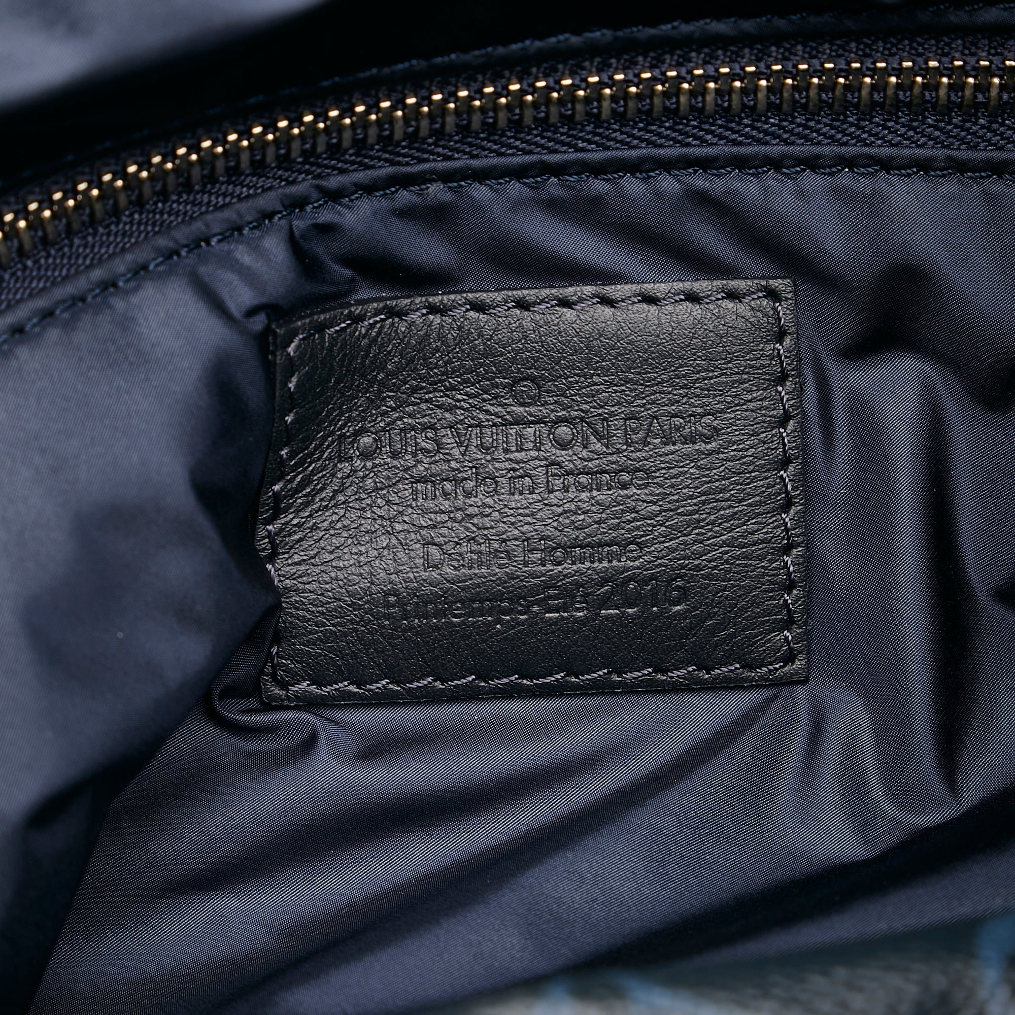Black Louis Vuitton Monogram Cobalt Stripe Ultralight Bag