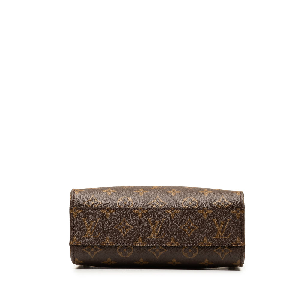 Brown Louis Vuitton Monogram Sac Plat BB Satchel