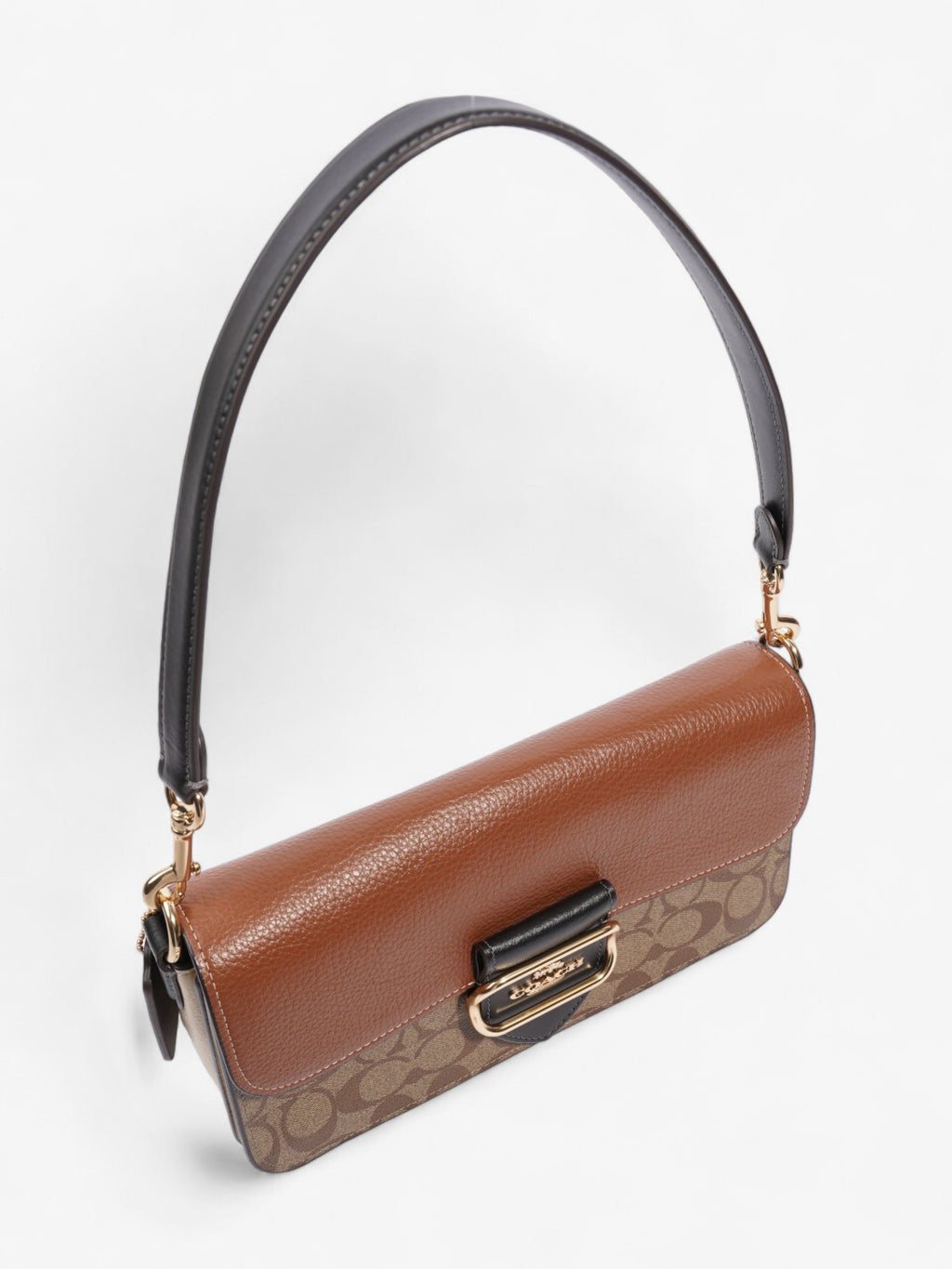 Coach Coach  Rust Brown Coated Canvas Small