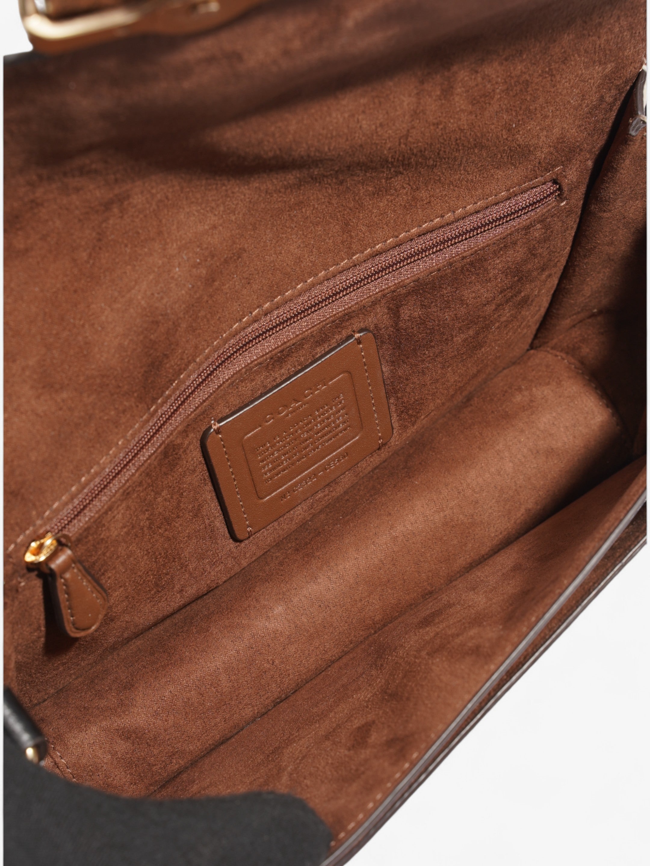 Coach Coach  Rust Brown Coated Canvas Small