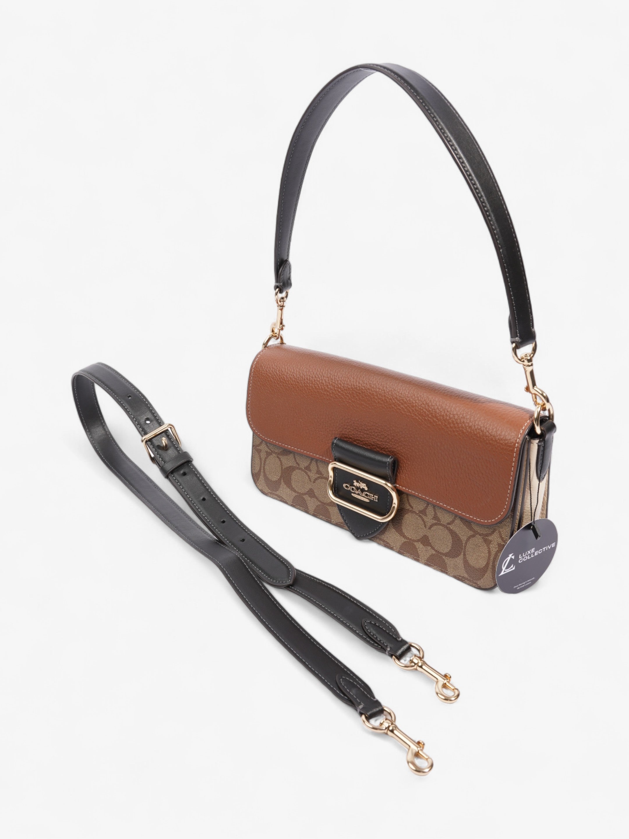 Coach Coach  Rust Brown Coated Canvas Small