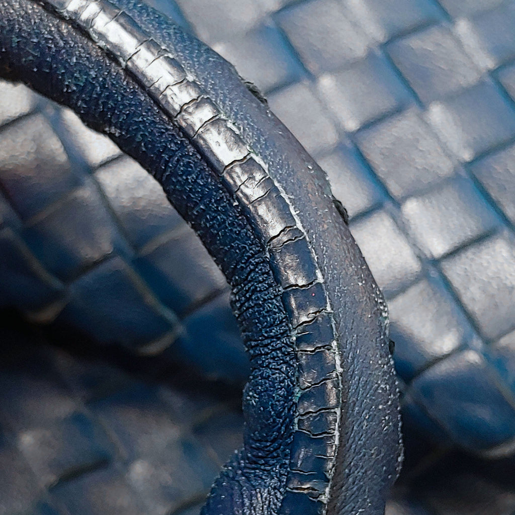 Blue Bottega Veneta Intrecciato Tote Bag