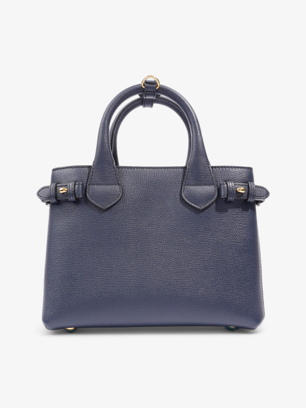 Burberry Banner Bag Ink Blue / House Check Calfskin Leather Small