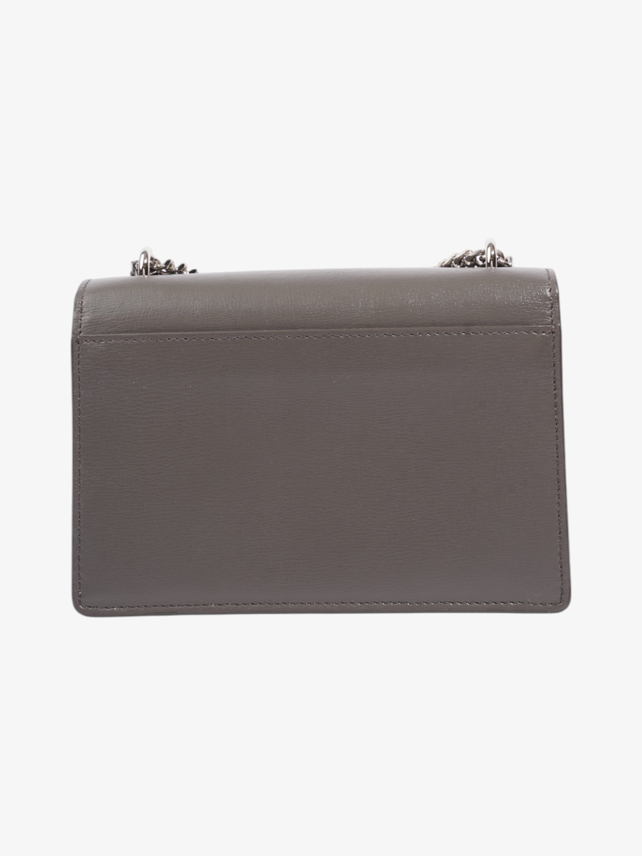 Saint Laurent Sunset Grey Leather Small
