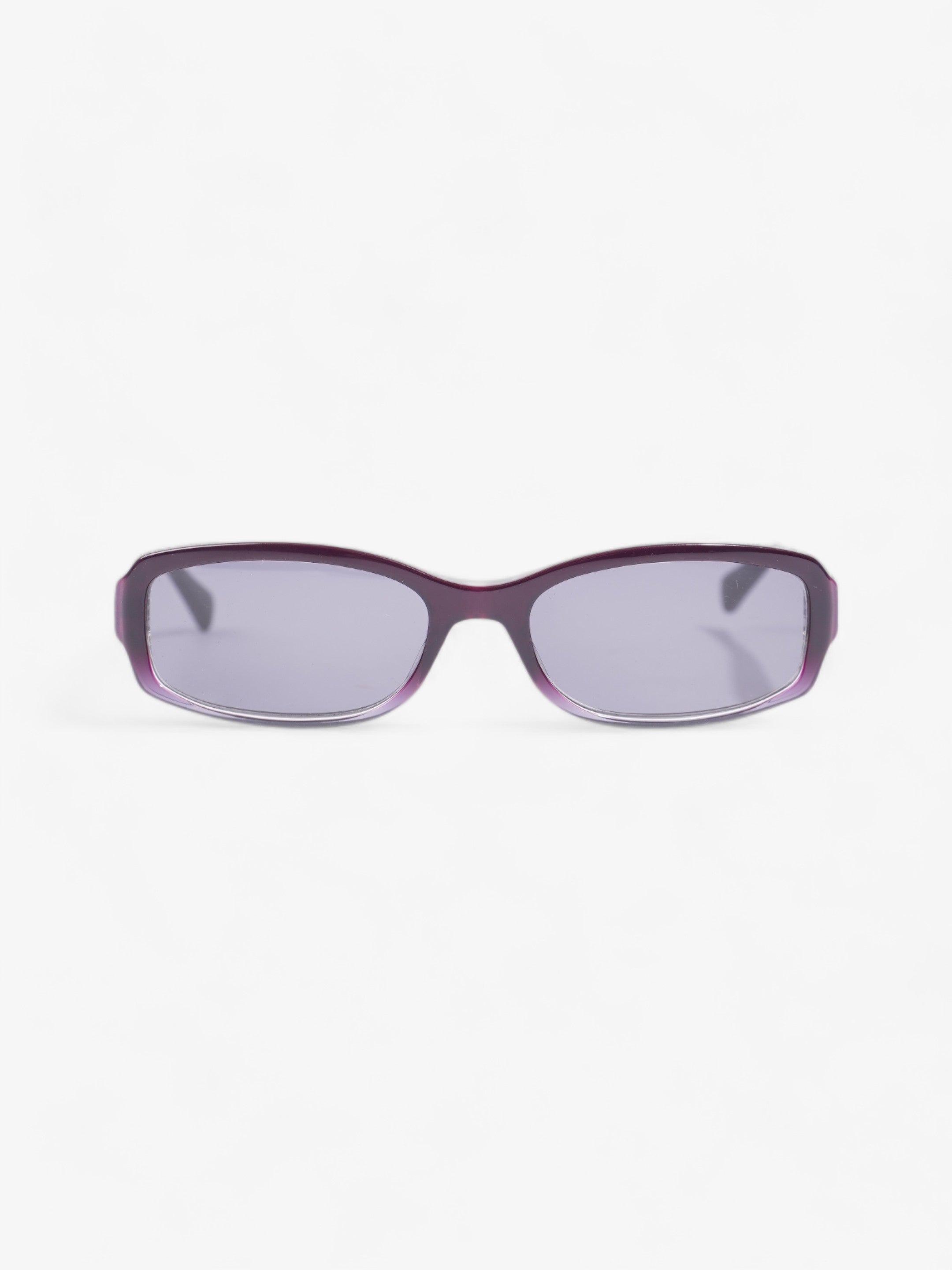 Prada Small Frame Sunglasses Black / Purple Acetate 135mm
