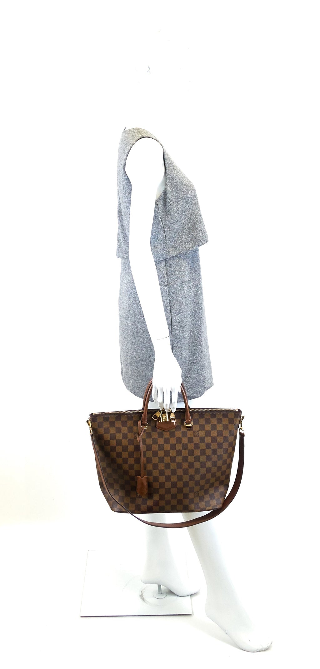 Louis Vuitto Belmont Damier Ebene Canvas Bag