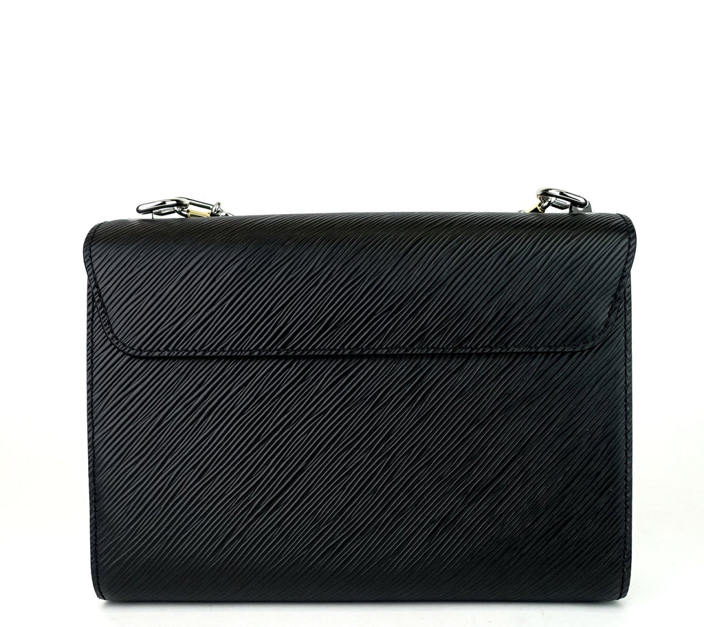 Louis Vuitto Twist MM Love Lock Charms Black Epi Leather Bag
