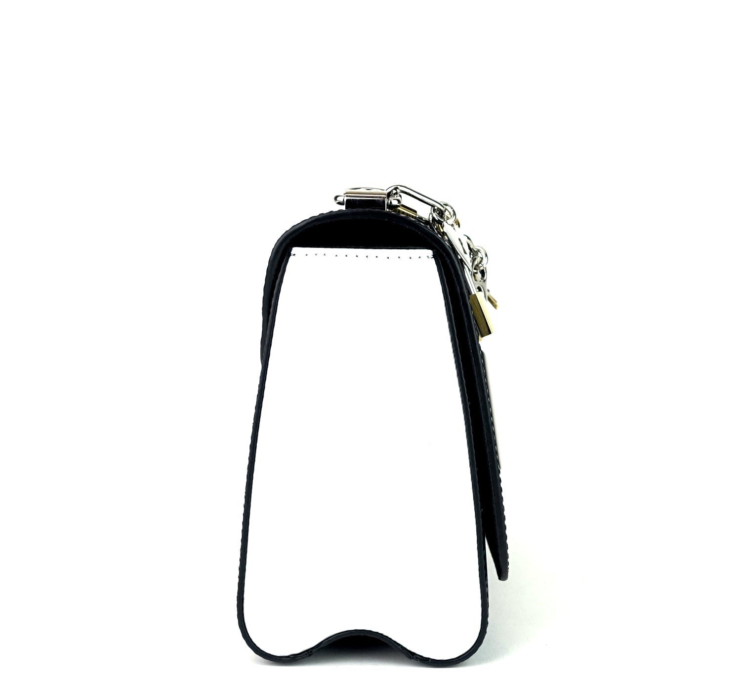 Louis Vuitto Twist MM Love Lock Charms Black Epi Leather Bag