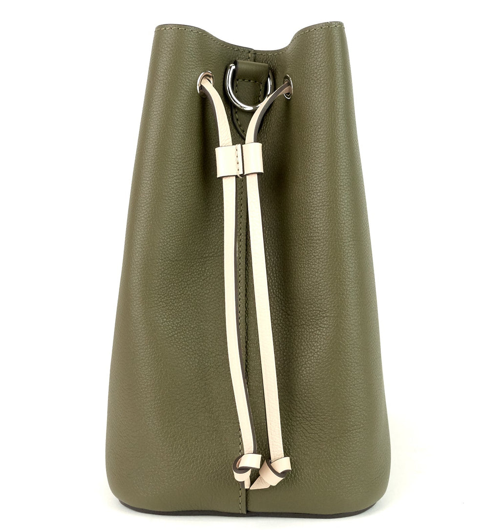 Louis Vuitto LockMe Calfskin Leather Bucket Bag