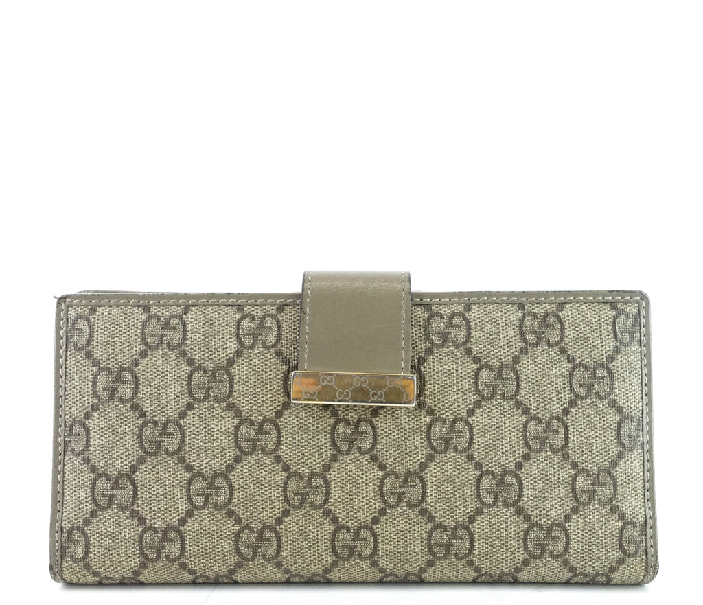Gucci Monogram Canvas Continental Wallet