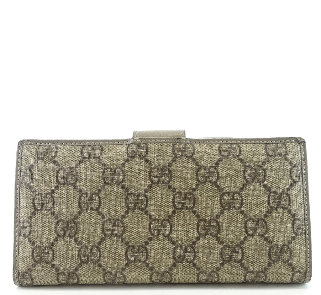 Gucci Monogram Canvas Continental Wallet