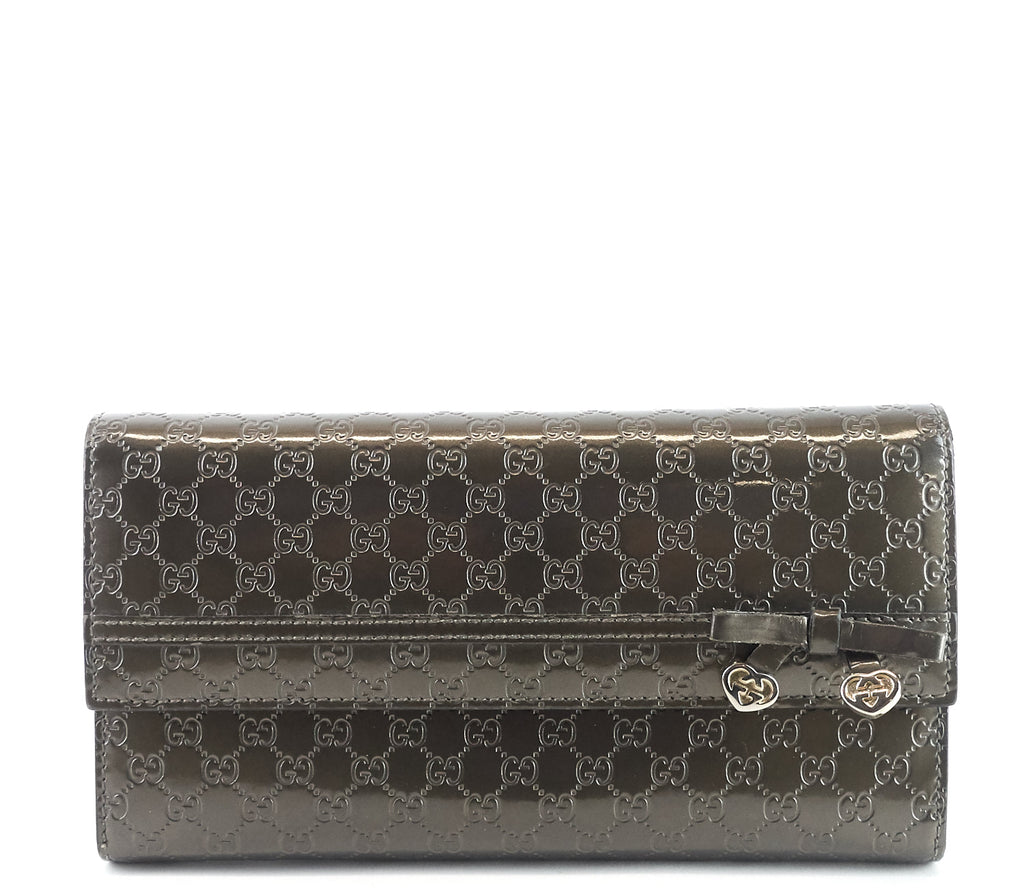 Gucci Candy Shine Microguccissima Patent Leather Wallet
