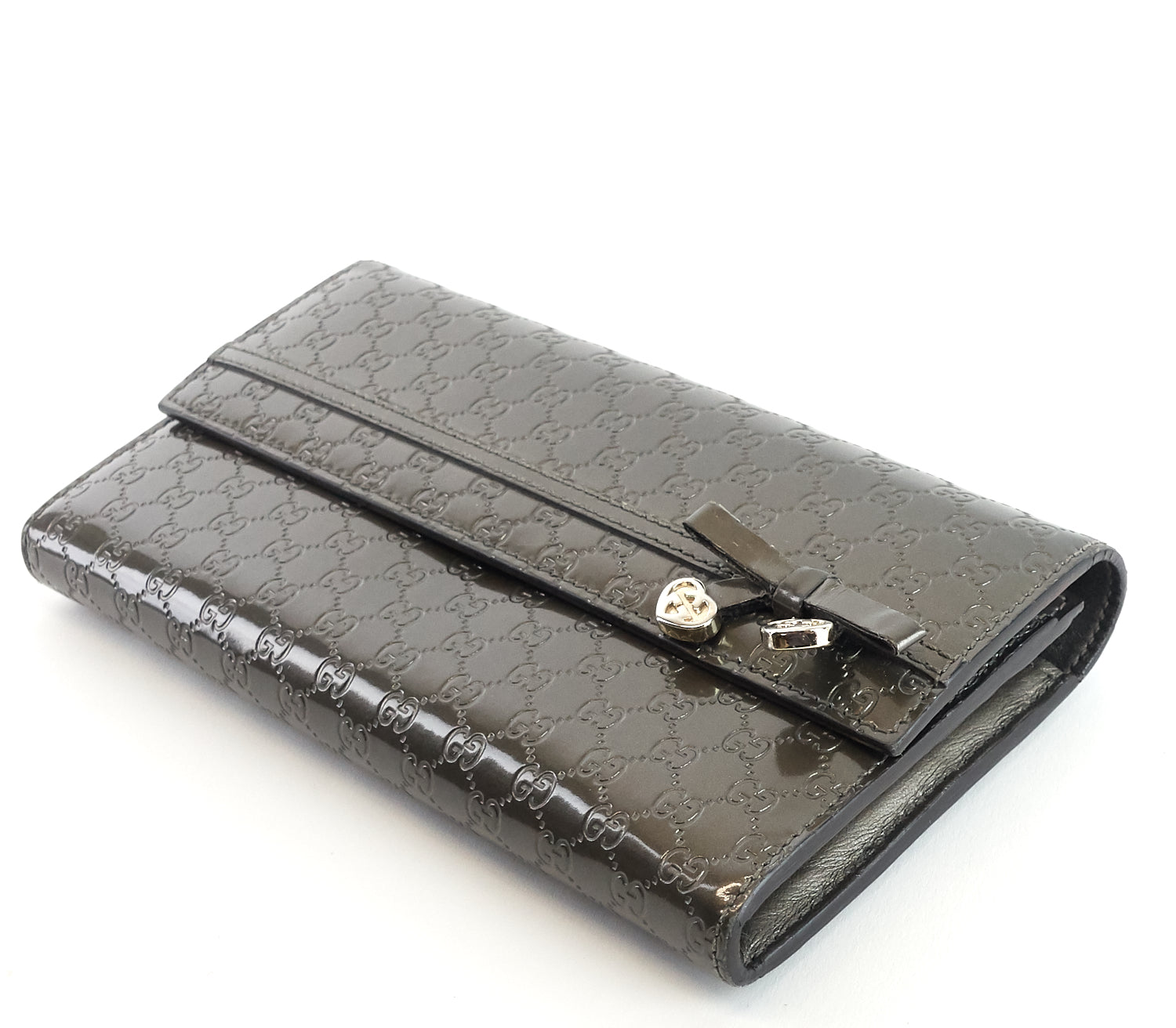 Gucci Candy Shine Microguccissima Patent Leather Wallet