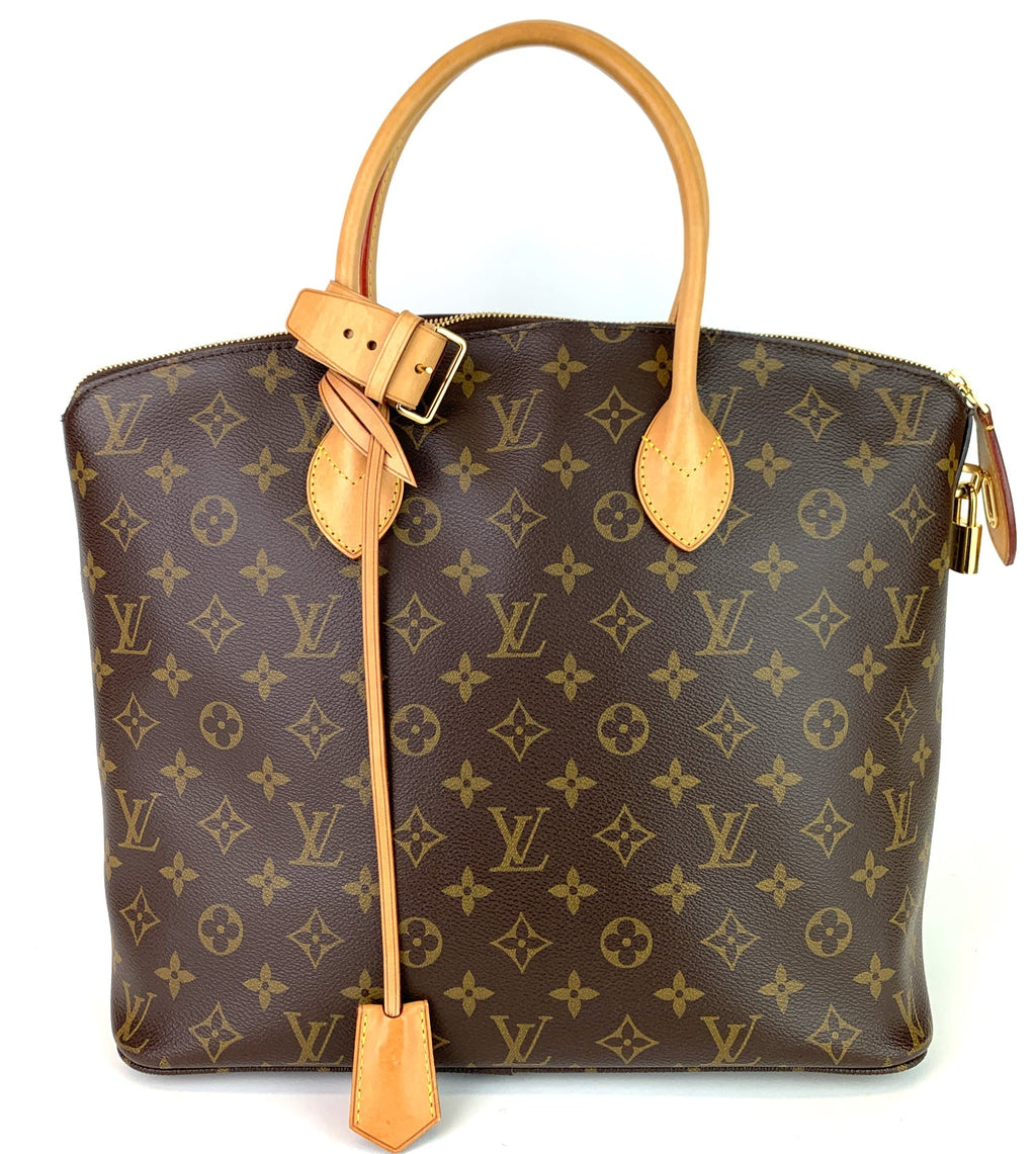 Louis Vuitto Lockit MM Monogram Canvas Handbag