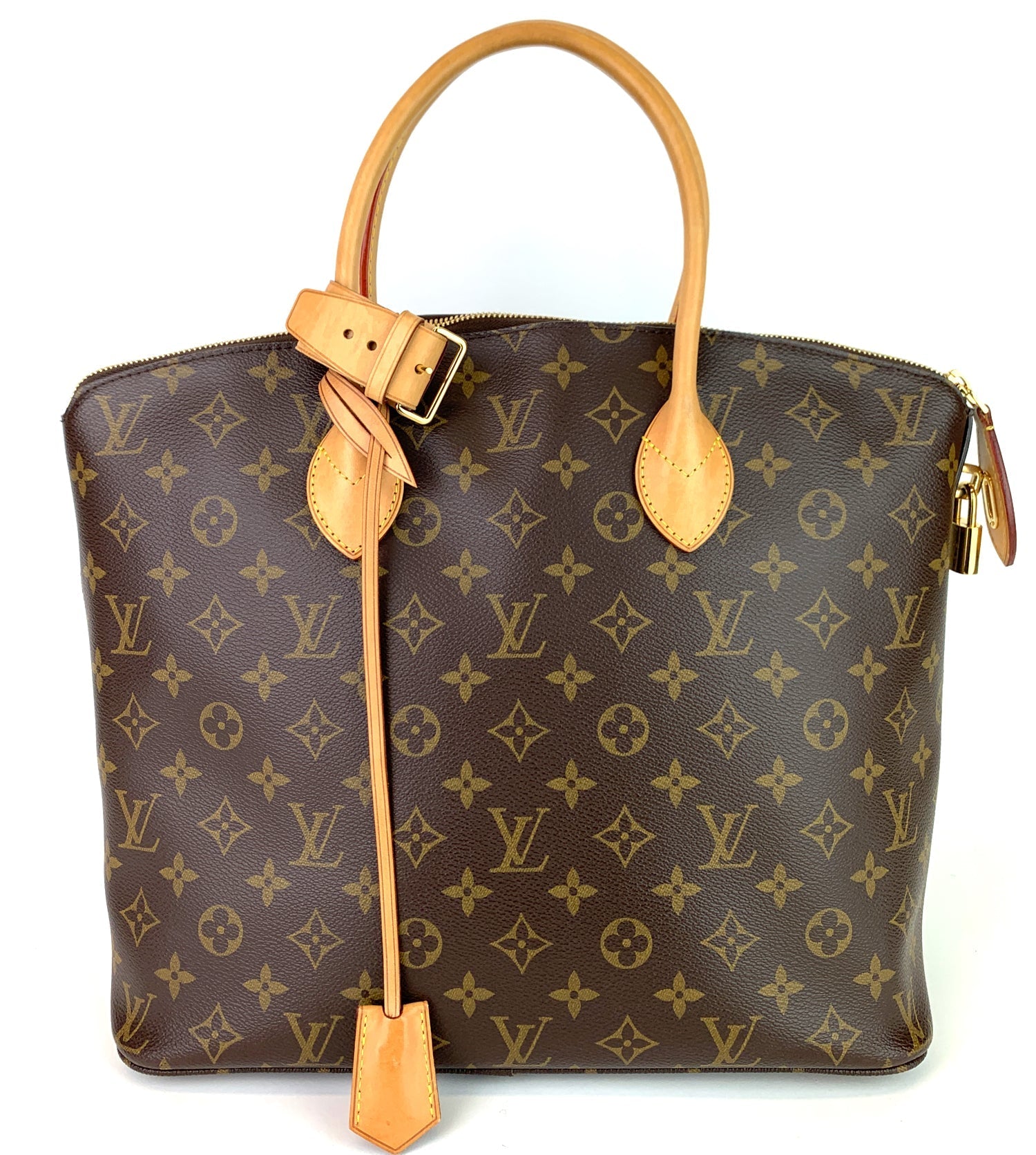 Louis Vuitto Lockit MM Monogram Canvas Handbag
