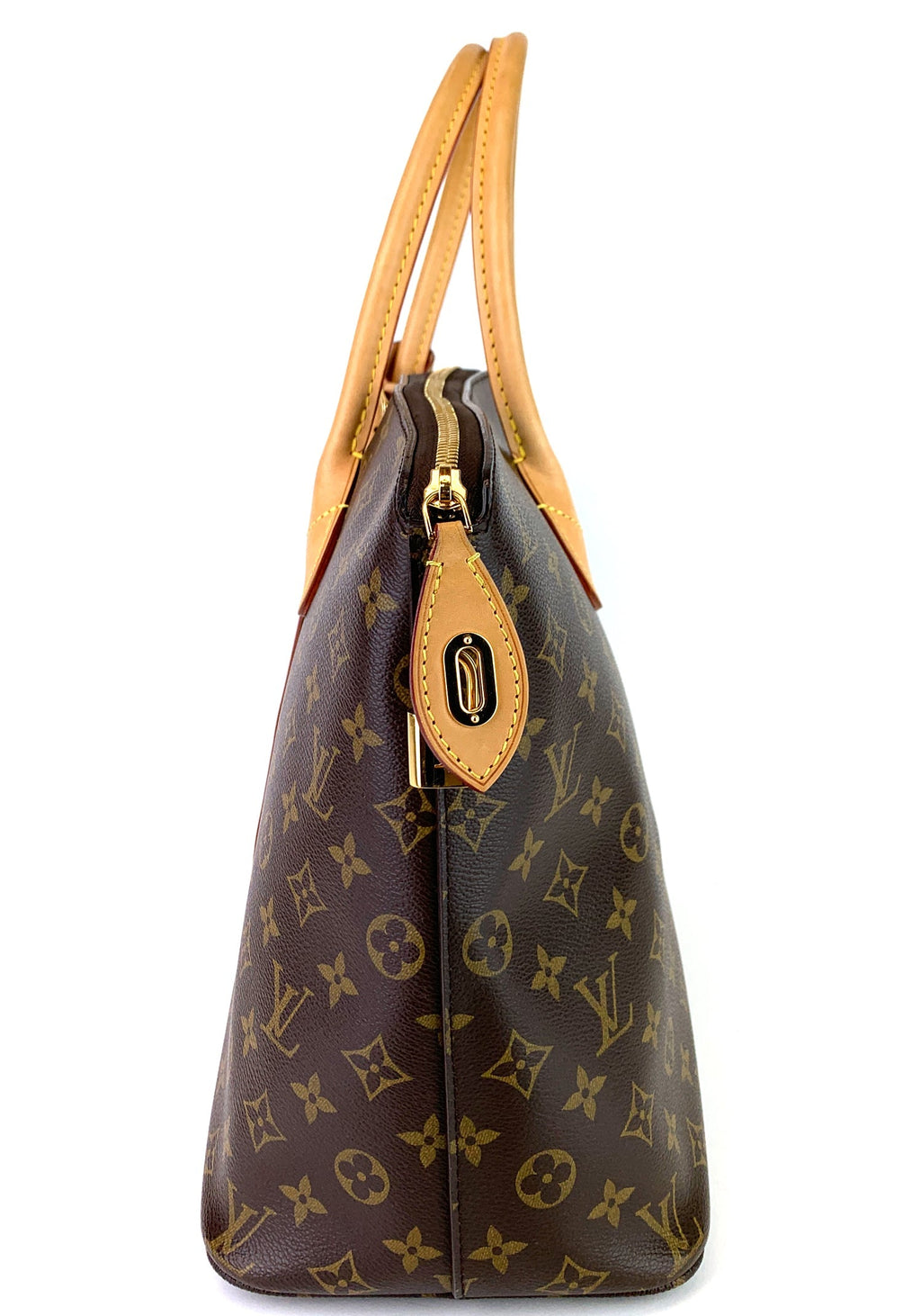 Louis Vuitto Lockit MM Monogram Canvas Handbag