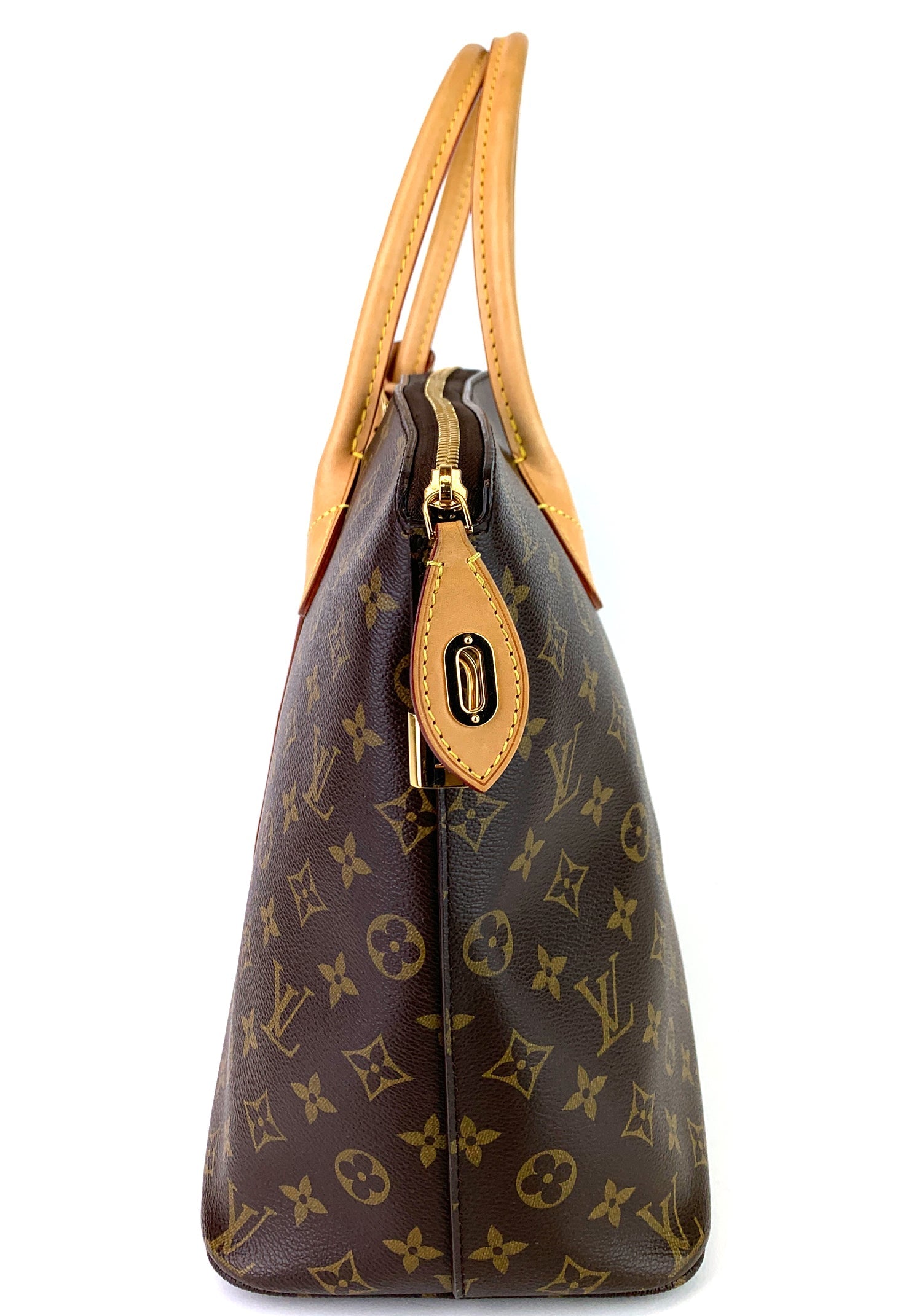 Louis Vuitto Lockit MM Monogram Canvas Handbag