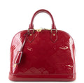Louis Vuitto Alma PM Monogram Vernis Leather Handbag