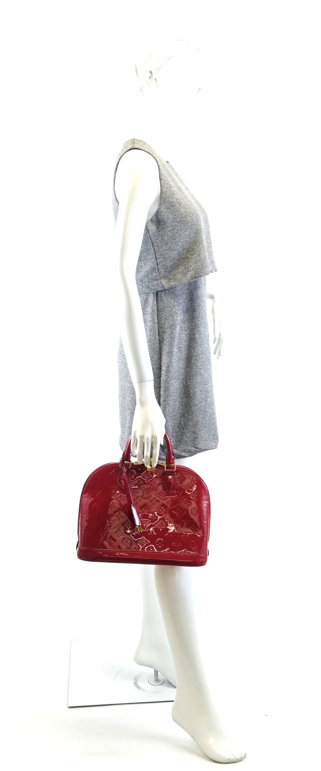 Louis Vuitto Alma PM Monogram Vernis Leather Handbag