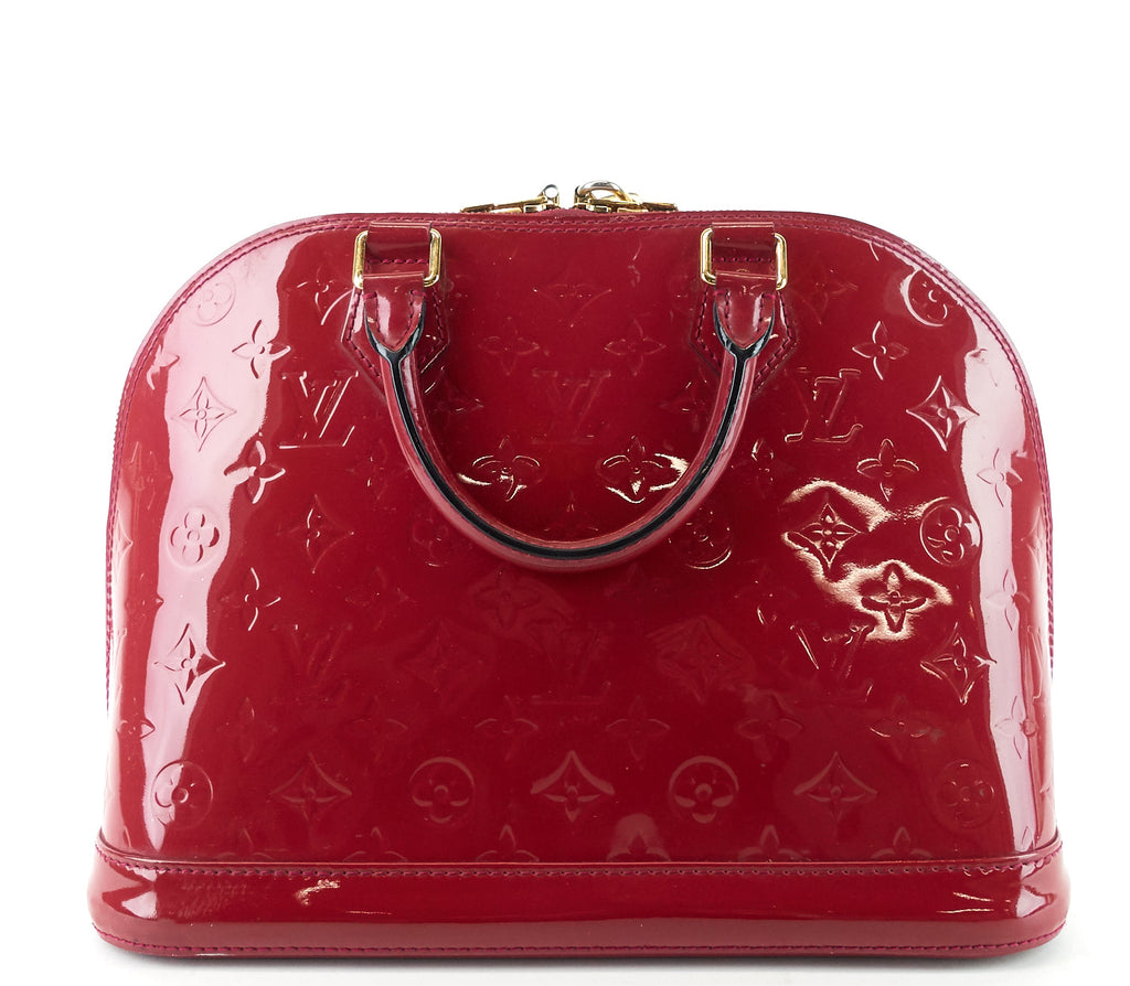 Louis Vuitto Alma PM Monogram Vernis Leather Handbag